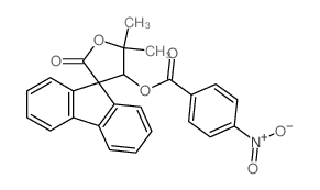(2',2'-dimethyl-5'-oxospiro[fluorene-9,4'-oxolane]-3'-yl) 4-nitrobenzoate结构式