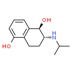 1,5-Naphthalenediol, 1,2,3,4-tetrahydro-2-[(1-methylethyl)amino]-, trans- (9CI)结构式