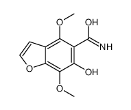 6-hydroxy-4,7-dimethoxy-1-benzofuran-5-carboxamide Structure