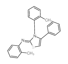 N,3-bis(2-methylphenyl)-4-phenyl-1,3-thiazol-2-imine structure