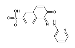 1-(2-pyridylazo)-2-naphthol-6-sulfonic acid结构式