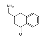 3-(aminomethyl)-3,4-dihydro-2H-naphthalen-1-one Structure