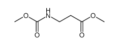 3-(Methoxycarbonylamino)propionsaeure-methylester Structure