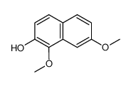 1,7-dimethoxynaphthalen-2-ol结构式