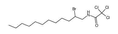 N-(2-bromododecyl)-2,2,2-trichloroacetamide结构式