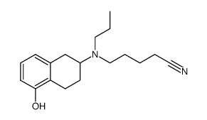 2-[N-(4-cyanobutyl)-N-propylamino]-1,2,3,4-tetrahydro-5-hydroxy-naphthalene结构式