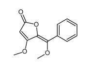 (5E)-4-methoxy-5-[methoxy(phenyl)methylidene]furan-2-one Structure