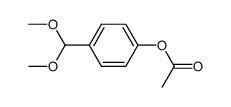 4-(dimethoxymethyl)phenyl acetate结构式