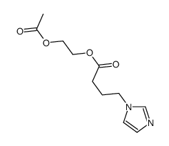 2-acetyloxyethyl 4-imidazol-1-ylbutanoate Structure