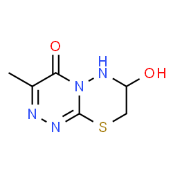 4H,6H-as-Triazino[3,4-b][1,3,4]thiadiazin-4-one,7,8-dihydro-7-hydroxy-3-methyl-(8CI) Structure