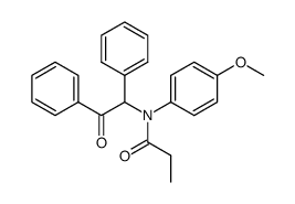 N-(4-methoxyphenyl)-N-(2-oxo-1,2-diphenylethyl)propionamide Structure