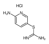 2-amino-5-pyridylisothiuronium chloride Structure