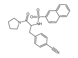Nα-2-Naphtylsulfonyl-4-cyanphenylalaninpyrrolidid Structure