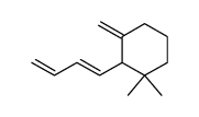 (1'E)-1-(buta-1',3'-dienyl)-6,6-dimethyl-2-methylenecyclohexane结构式
