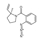 (2-azidophenyl)-[(2S)-2-ethenyl-2-methylpyrrolidin-1-yl]methanone结构式