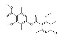 methyl 4-(2,4-dimethoxy-3,6-dimethylbenzoyl)oxy-2-hydroxy-3,6-dimethylbenzoate Structure