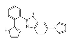 2-[2-(1H-imidazol-2-yl)phenyl]-6-pyrrol-1-yl-1H-benzimidazole结构式