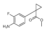 methyl 1-(4-amino-3-fluorophenyl)cyclopropane-1-carboxylate结构式