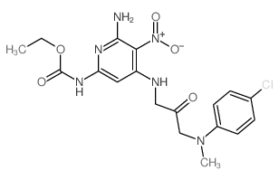 ethyl N-[6-amino-4-[[3-[(4-chlorophenyl)-methyl-amino]-2-oxo-propyl]amino]-5-nitro-pyridin-2-yl]carbamate picture