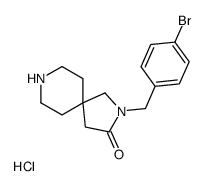 2-(4-Bromobenzyl)-2,8-diazaspiro[4.5]decan-3-one hydrochloride (1 :1) Structure