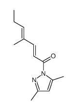 3,5-dimethyl-1-[(E,E)-4'-methylhepta-2',4'-dienoyl]pyrazole Structure