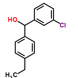 3-CHLORO-4'-ETHYLBENZHYDROL structure