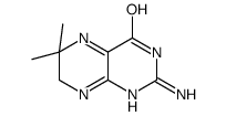 2-amino-6,6-dimethyl-1,7-dihydropteridin-4-one Structure