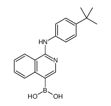 1-(4-tert-butylphenylamino)isoquinolin-2(1H)-ylboronic acid结构式