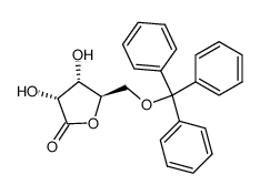 (3R,4S,5R)-3,4-dihydroxy-5-(trityloxymethyl)-dihydrofuran-2(3H)-one结构式