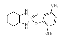 8-(2,5-dimethylphenoxy)-7,9-diaza-8$l^C14H21N2O2P-phosphabicyclo[4.3.0]nonane 8-oxide结构式