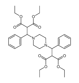 1,4-bis-(2,2-bis-ethoxycarbonyl-1-phenyl-ethyl)-piperazine Structure