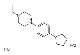 N-(4-cyclopentylphenyl)-N',N'-diethylethane-1,2-diamine,dihydrochloride结构式