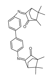 3,3'-biphenyl-4,4'-diyldiimino-bis-bornan-2-one Structure