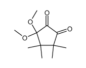 3,3-dimethoxy-4,4,5,5-tetramethyl-cyclopentane-1,2-dione Structure