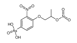 [3-nitro-4-(2-nitryloxy-propoxy)-phenyl]-arsonic acid结构式