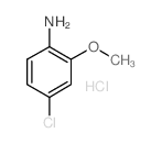 2-氨基-5-氯苯甲醚盐酸盐结构式