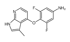 3,5-Difluoro-4-[(3-methyl-1H-pyrrolo[2,3-b]pyridin-4-yl)oxy]anili ne Structure