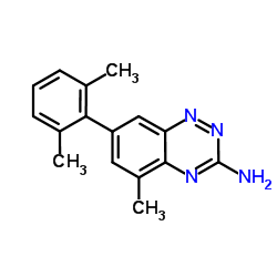 7-(2,6-Dimethylphenyl)-5-methyl-1,2,4-benzotriazin-3-amine Structure