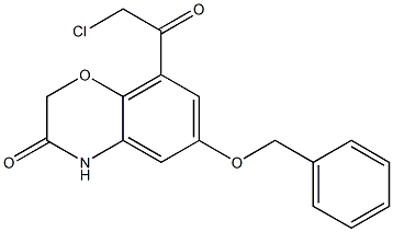 6-benzyloxy-8-(2-chloro-acetyl)-4H-benzo[1,4]oxazin-3-one structure