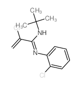 2-Propenimidamide,2-chloro-N-(2-chlorophenyl)-N'-(1,1-dimethylethyl)- Structure