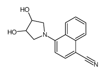 4-(3,4-dihydroxypyrrolidin-1-yl)naphthalene-1-carbonitrile结构式