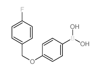 (4-((4-氟苄基)氧基)苯基)硼酸结构式