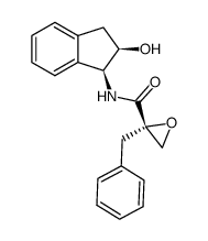 (2S)-2-benzyl-oxirane-N-[(1S,2R)-2-hydroxy-indan-1-yl]-2-carboxylic acid amide Structure