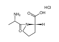 alanylproline hydrochloride Structure