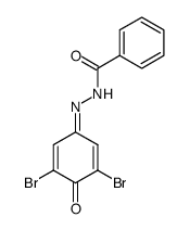 2,6-dibromo-[1,4]benzoquinone-4-benzoylhydrazone结构式