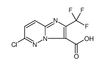 6-CHLORO-2-TRIFLUOROMETHYL-IMIDAZO[2,1-F]PYRIDAZINE-3-CARBOXYLIC ACID Structure