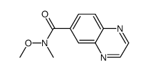 Quinoxaline-6-carboxylic acid methoxy-methyl-amide结构式