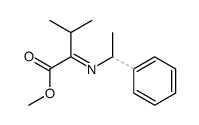 methyl 3-methyl-2-((1-phenylethyl)imino)butanoate结构式