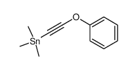 1-Phenoxy-2-(trimethylstannyl)ethyn Structure