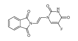 5-fluoro-1-(2-phthalimidovinyl)uracil Structure